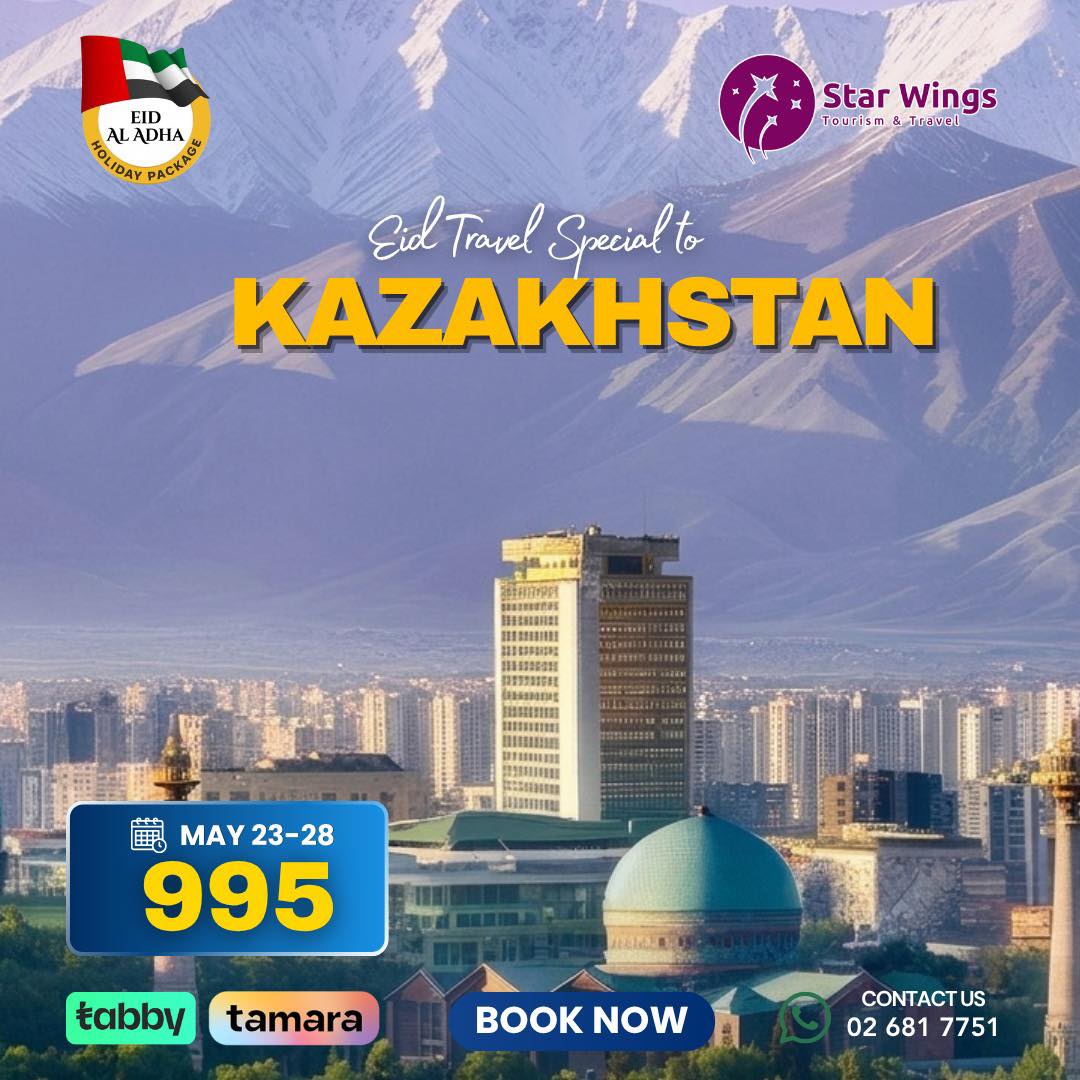 Don’t Stay Home — Escape to Kazakhstan from AED 995!