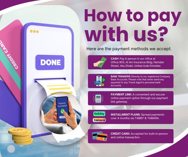 Easy &amp; Secure Payment Options with Star Wings Tourism and Travels LLC