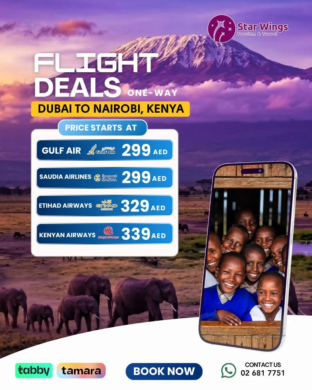 Fly Home from Dubai to Kenya for LESS!